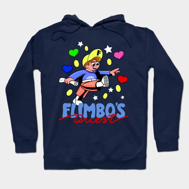 C64 Flimbos Quest Hoodie by Meta Cortex